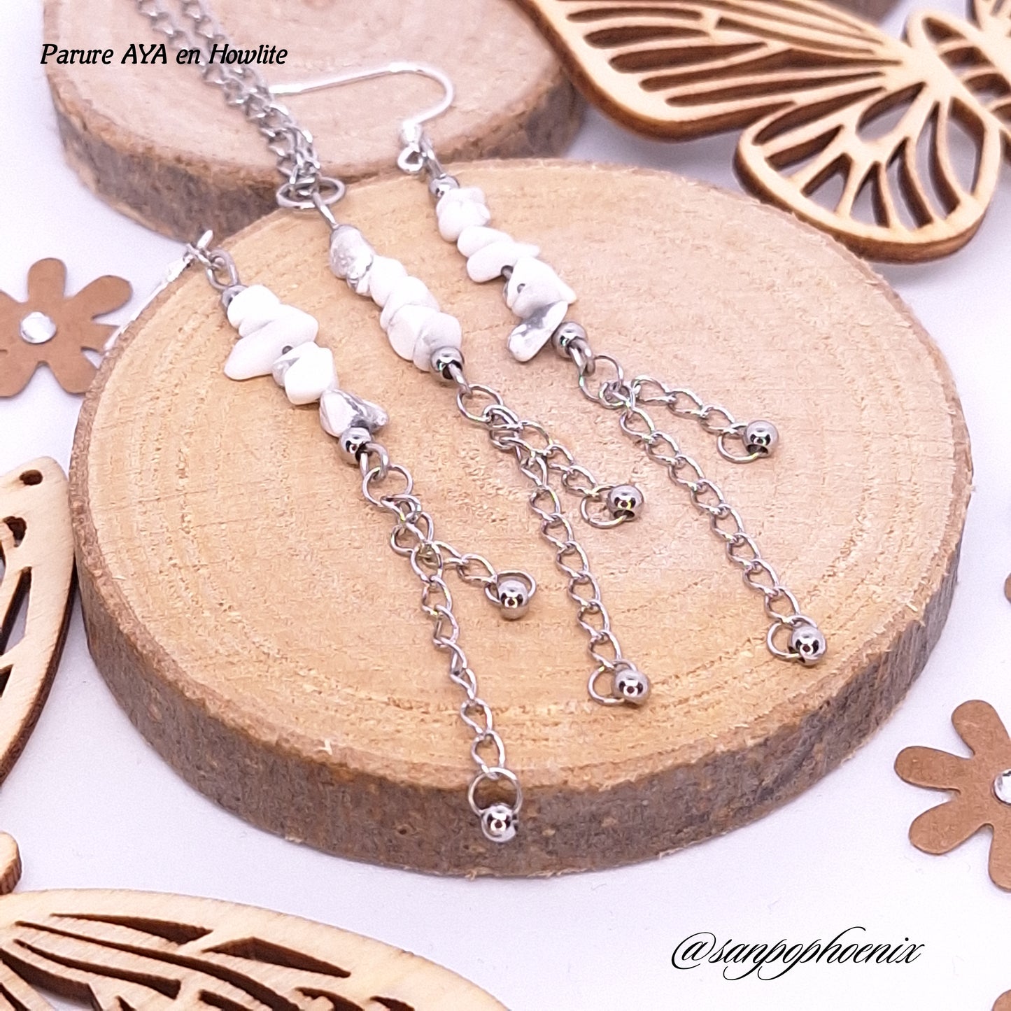 Parure AYA - Porte-Bonheur en Howlite