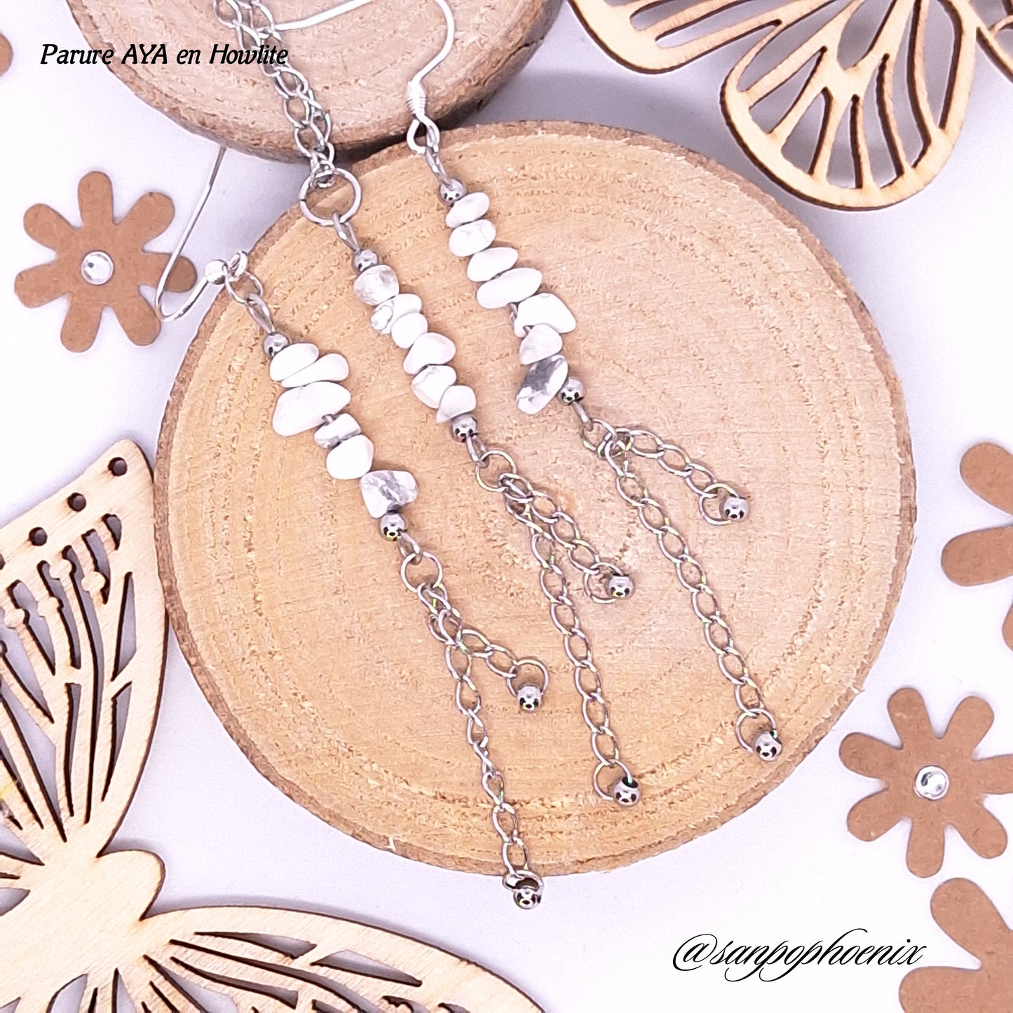 Parure AYA - Porte-Bonheur en Howlite
