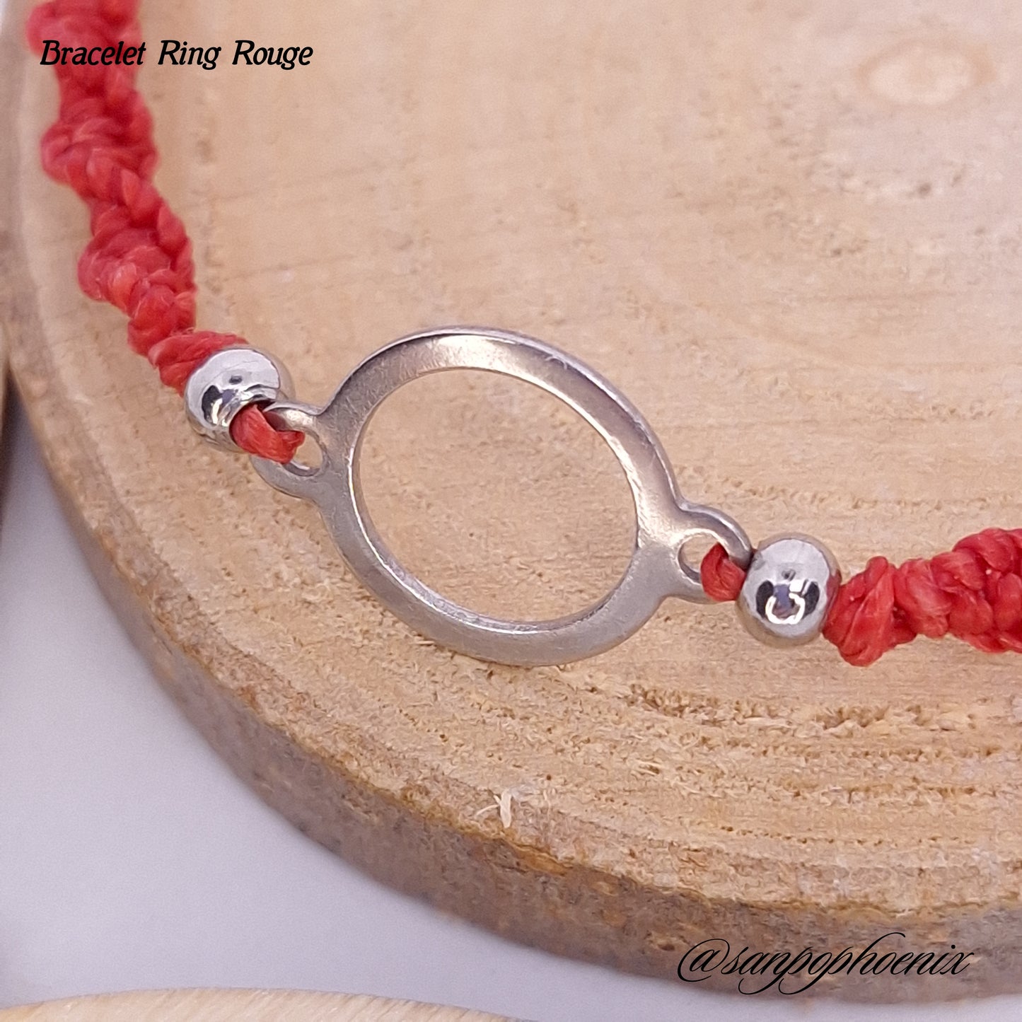 Bracelet porte-bonheur RING Rouge