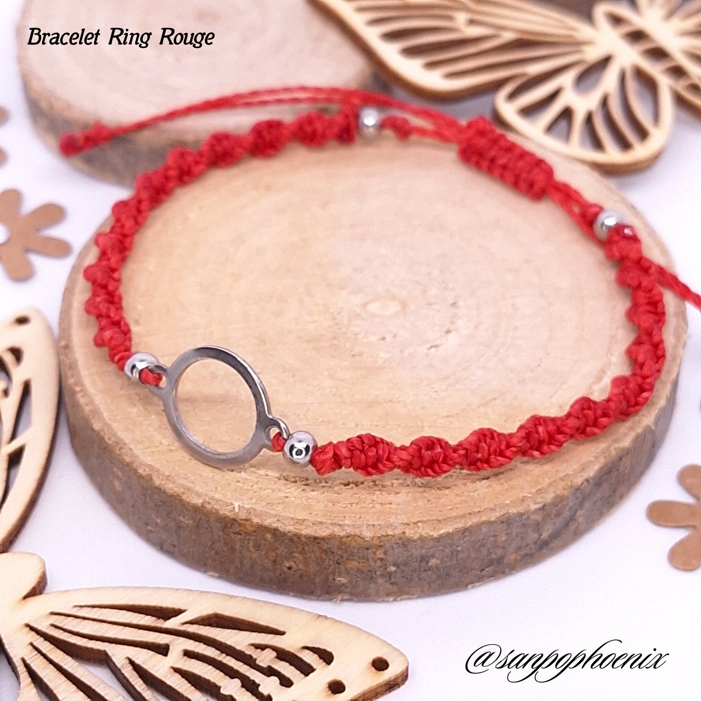 Bracelet porte-bonheur RING Rouge