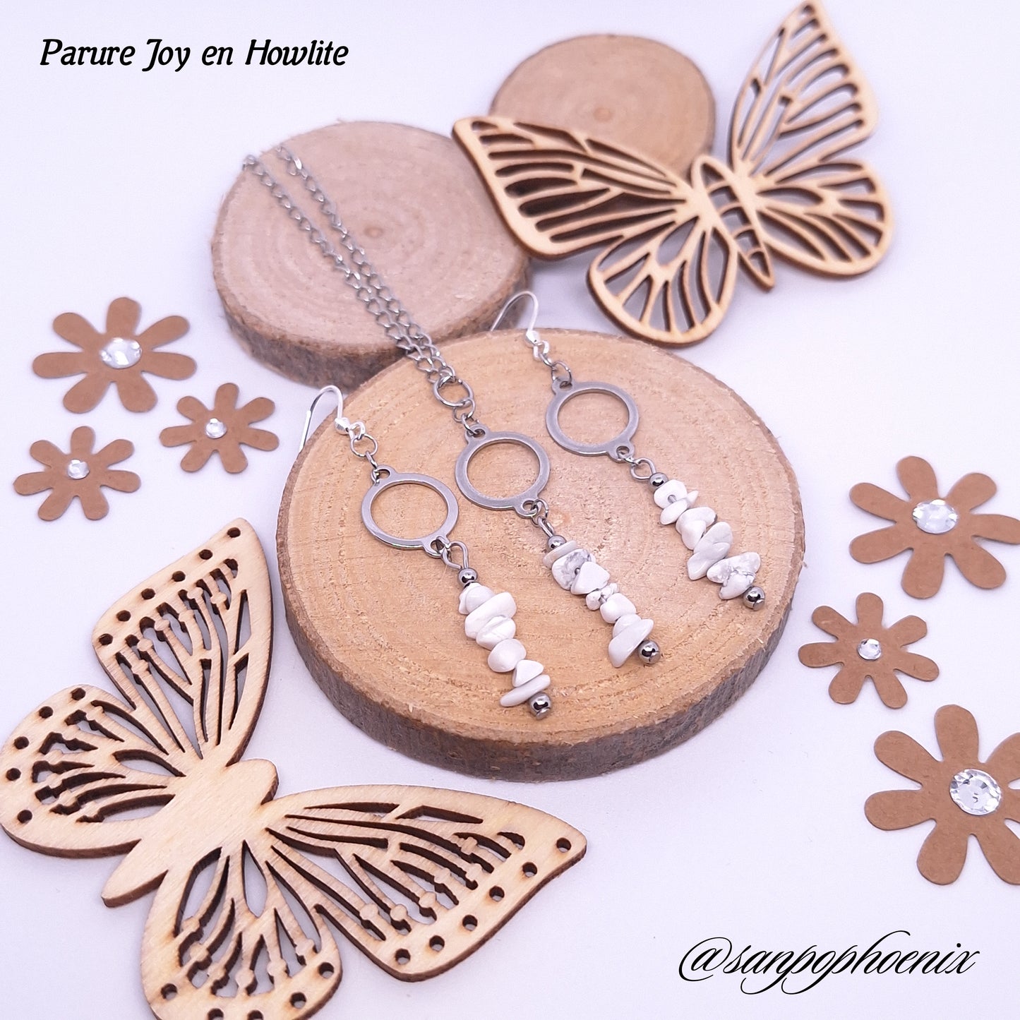 Parure JOY - Porte-Bonheur en Howlite