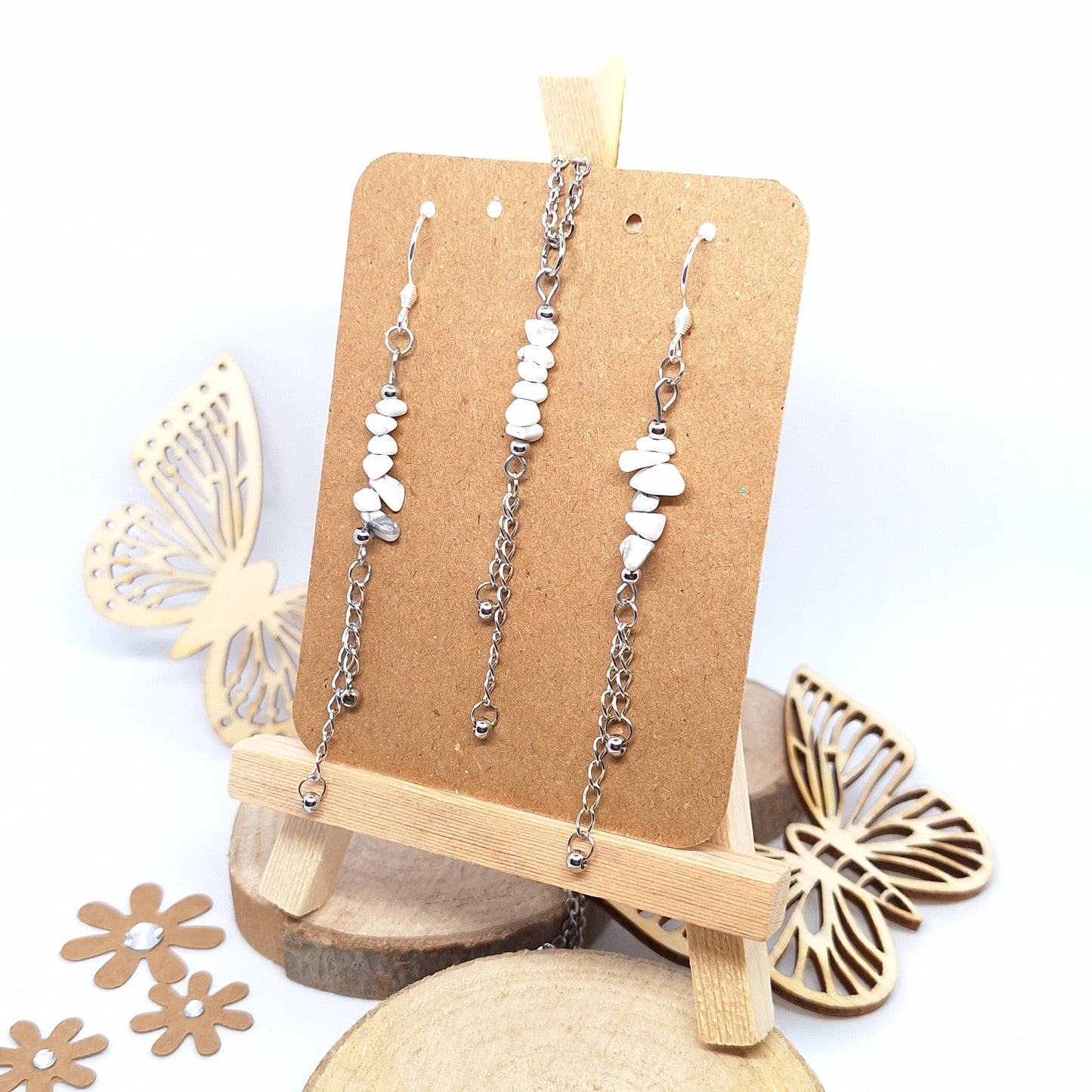 Parure AYA - Porte-Bonheur en Howlite